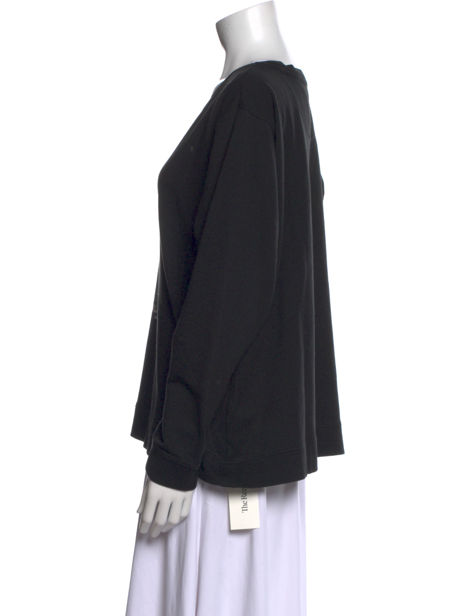 Lagerfeld Graphic Print Scoop Neck Sweater