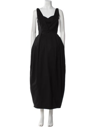Lagerfeld V-Neck Long Dress