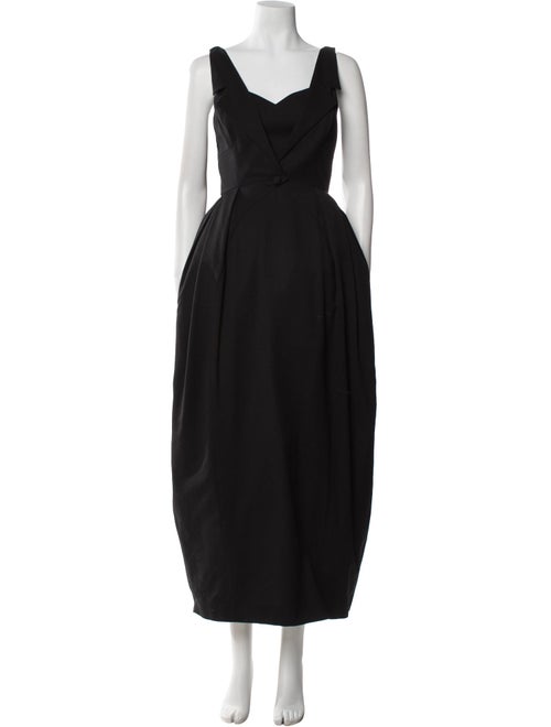 Lagerfeld V-Neck Long Dress