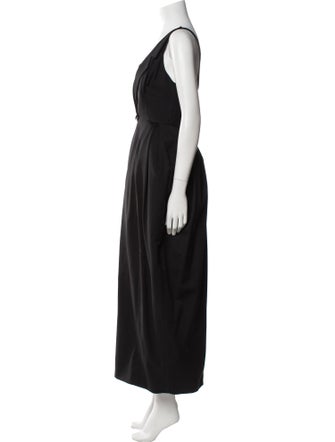 Lagerfeld V-Neck Long Dress