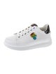 Lagerfeld Leather Embroidered Accent Sneakers