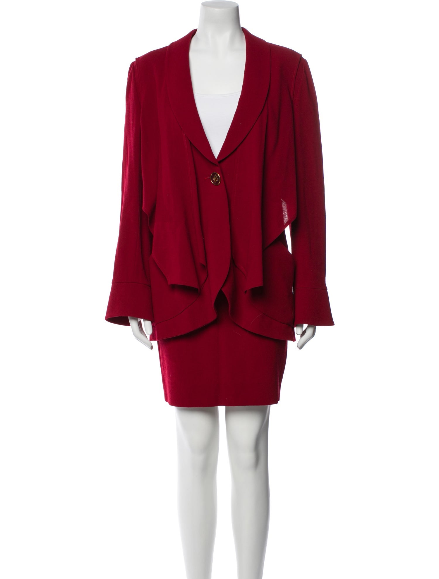 Lagerfeld Wool Skirt Set