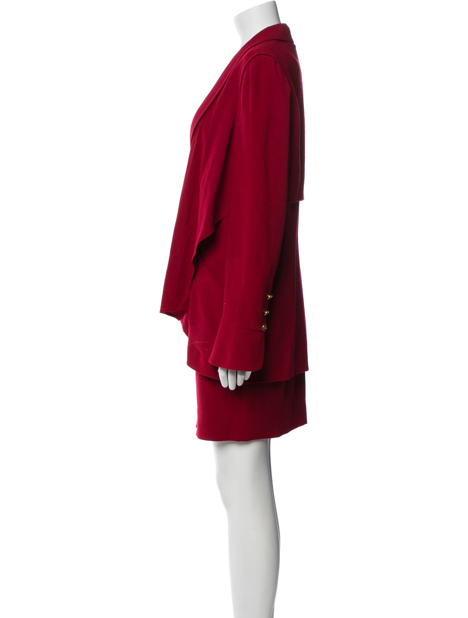 Lagerfeld Wool Skirt Set