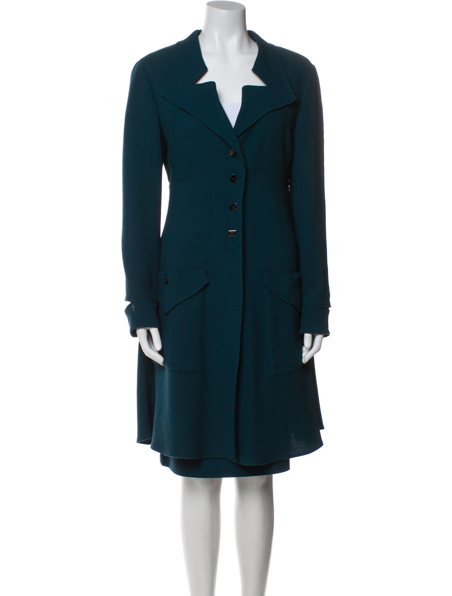 Karl Lagerfeld Wool Skirt Set