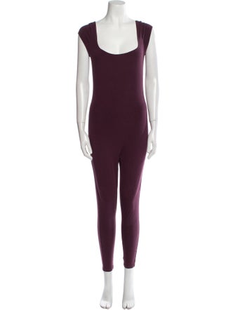 LACAUSA Square Neckline Jumpsuit