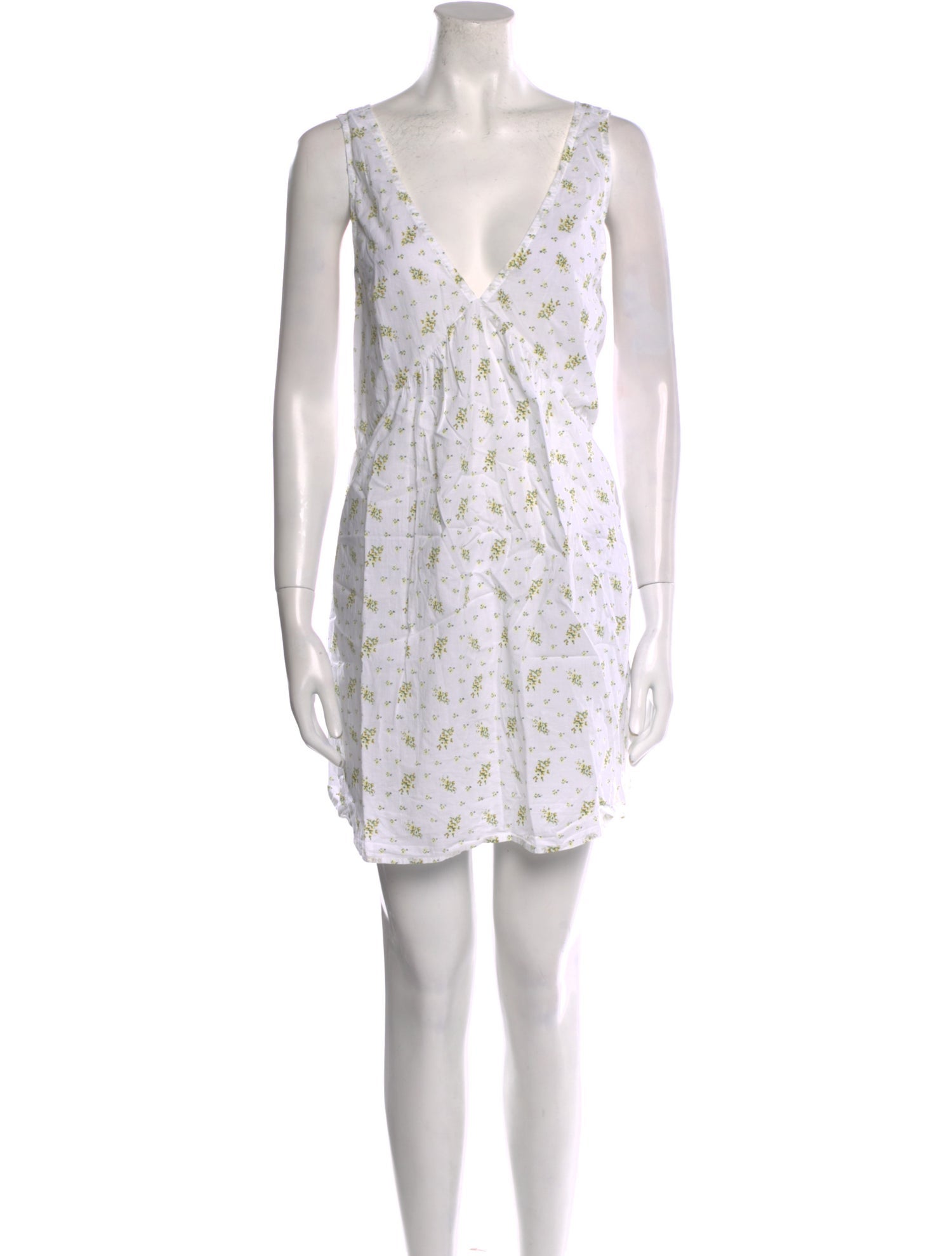 LACAUSA Floral Print Mini Dress