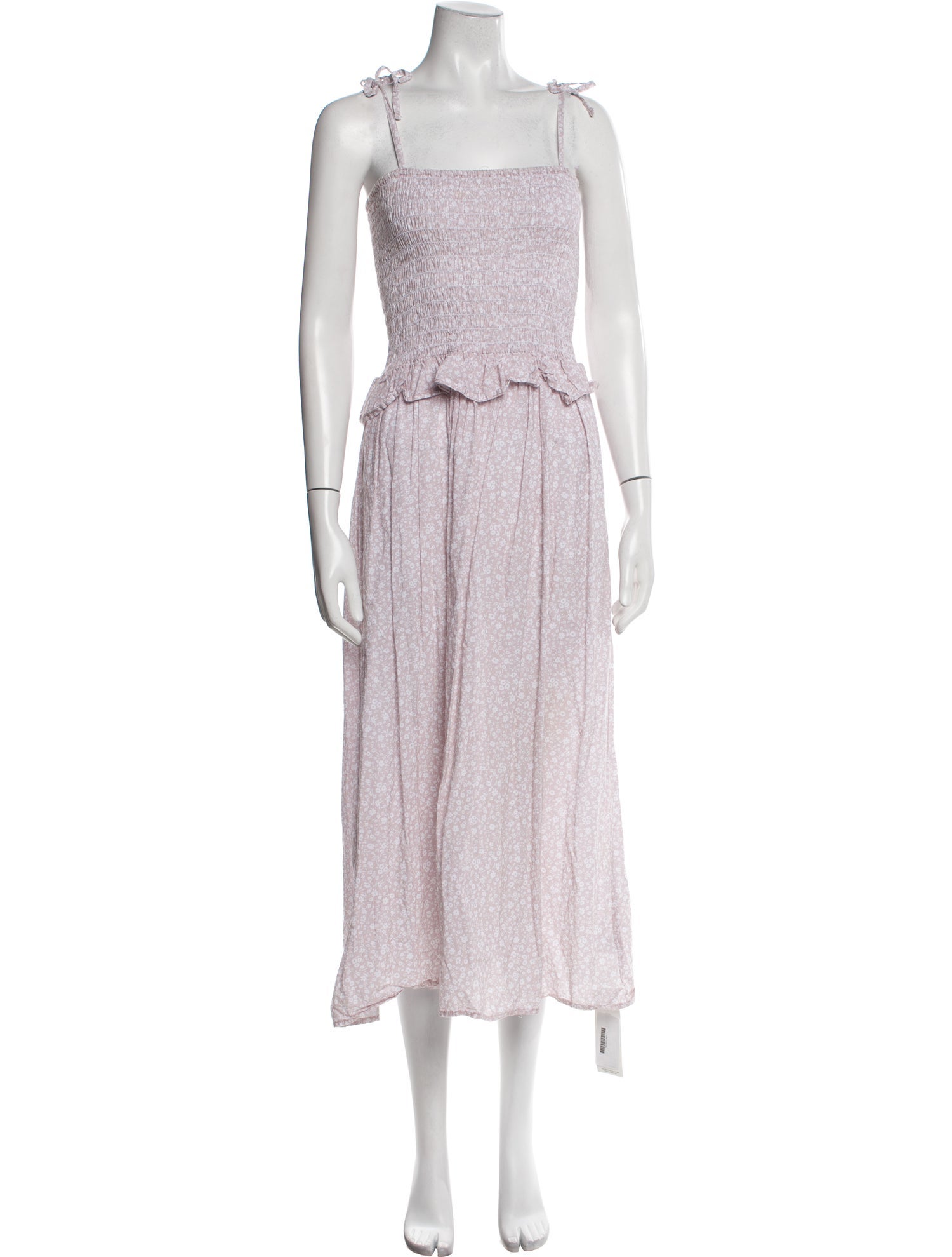 LACAUSA Printed Long Dress