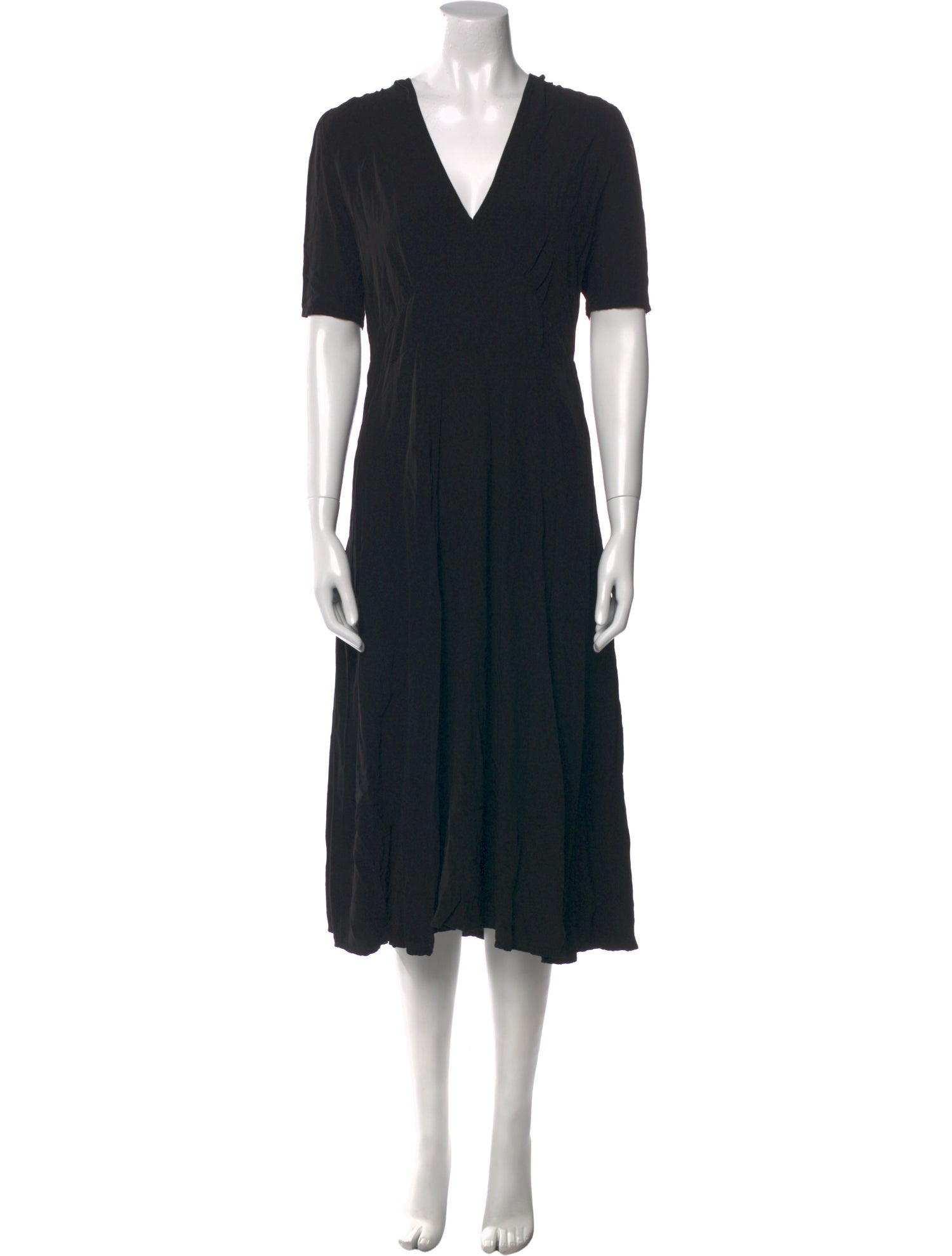 LACAUSA V-Neck Long Dress