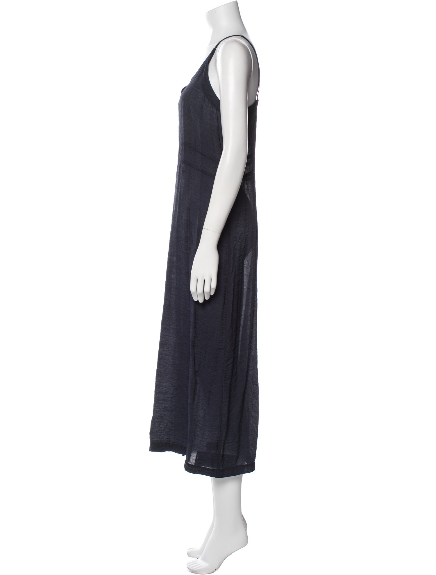 LACAUSA V-Neck Long Dress