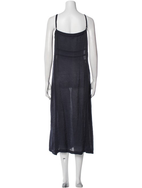 LACAUSA V-Neck Long Dress