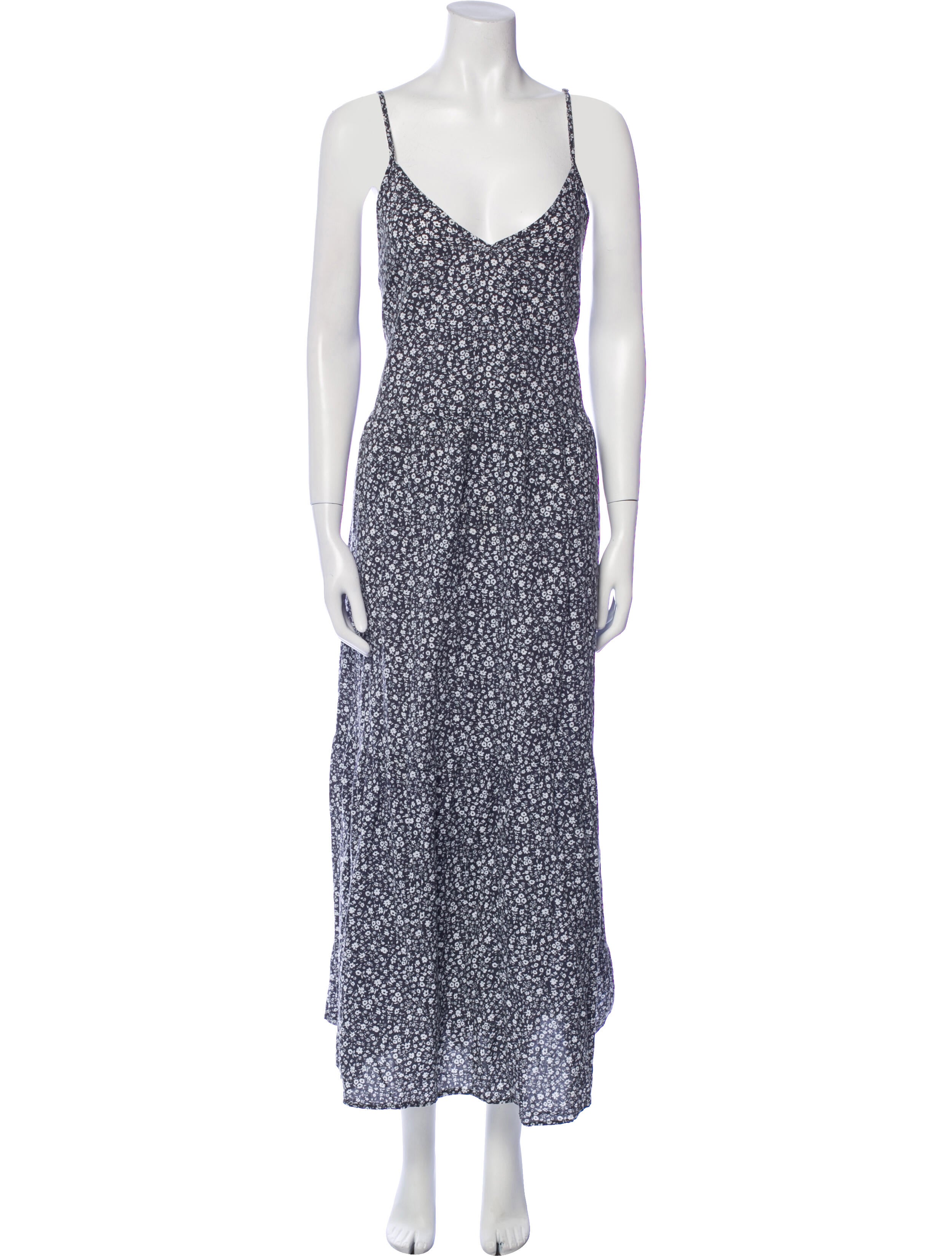 LACAUSA Printed Long Dress