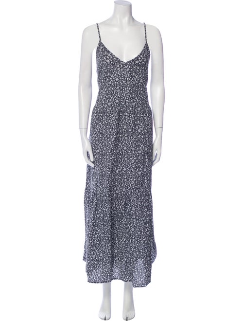 LACAUSA Printed Long Dress