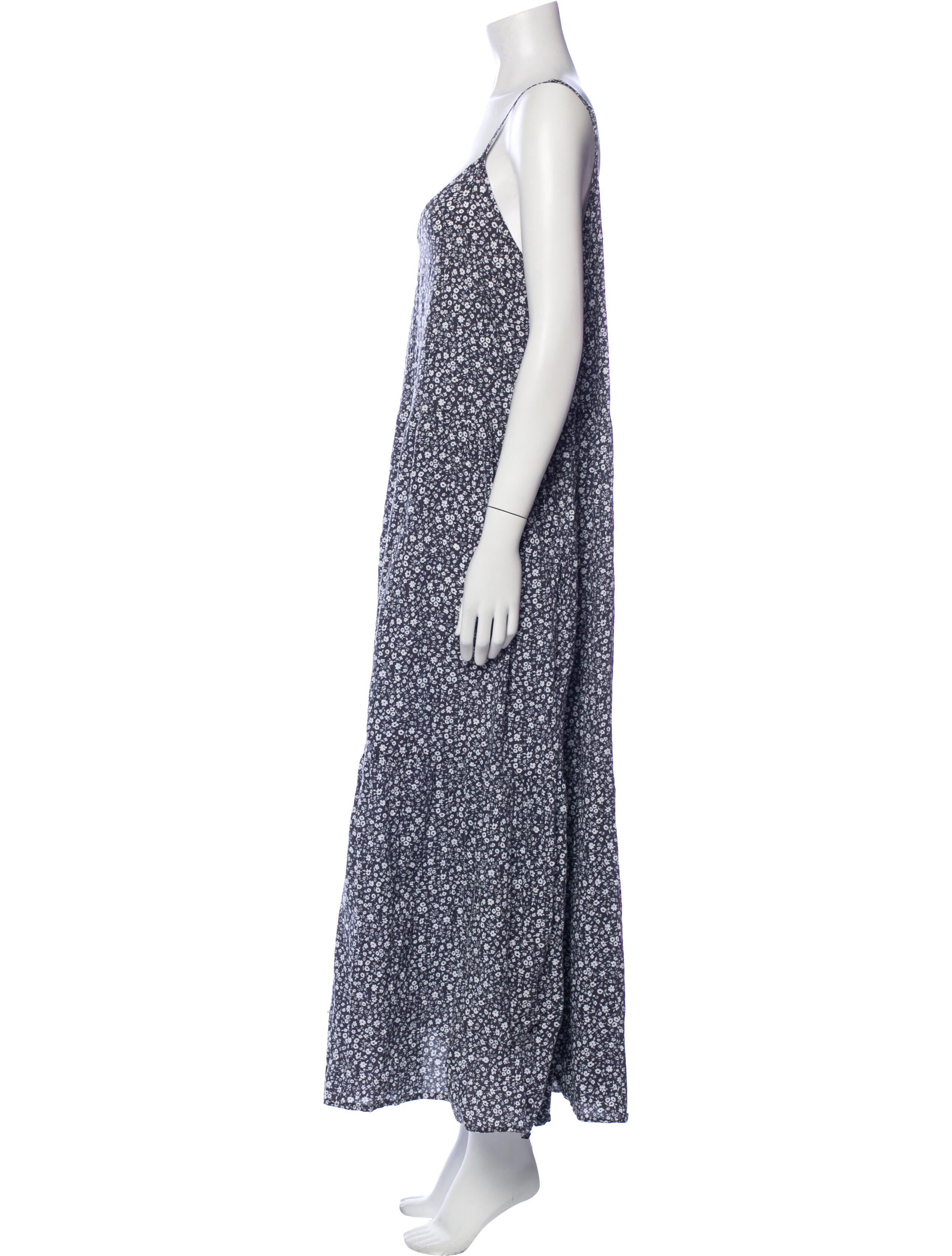 LACAUSA Printed Long Dress