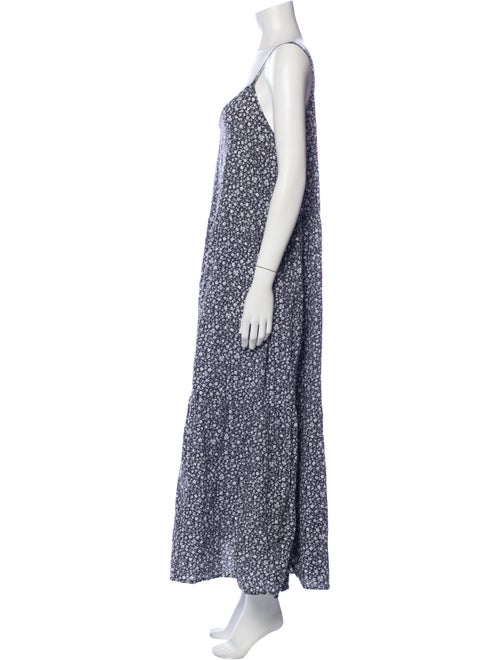 LACAUSA Printed Long Dress