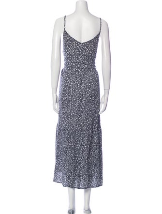 LACAUSA Printed Long Dress