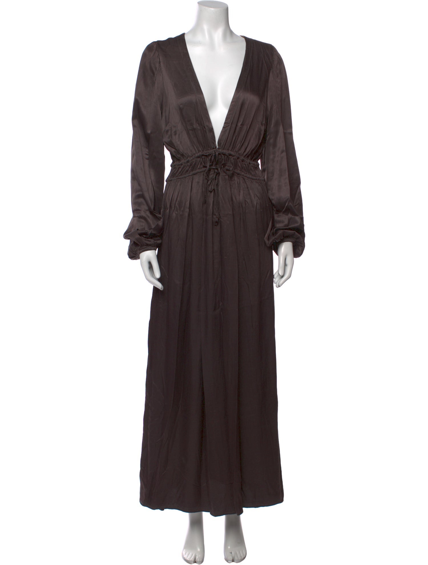 LACAUSA Plunge Neckline Long Dress w/ Tags