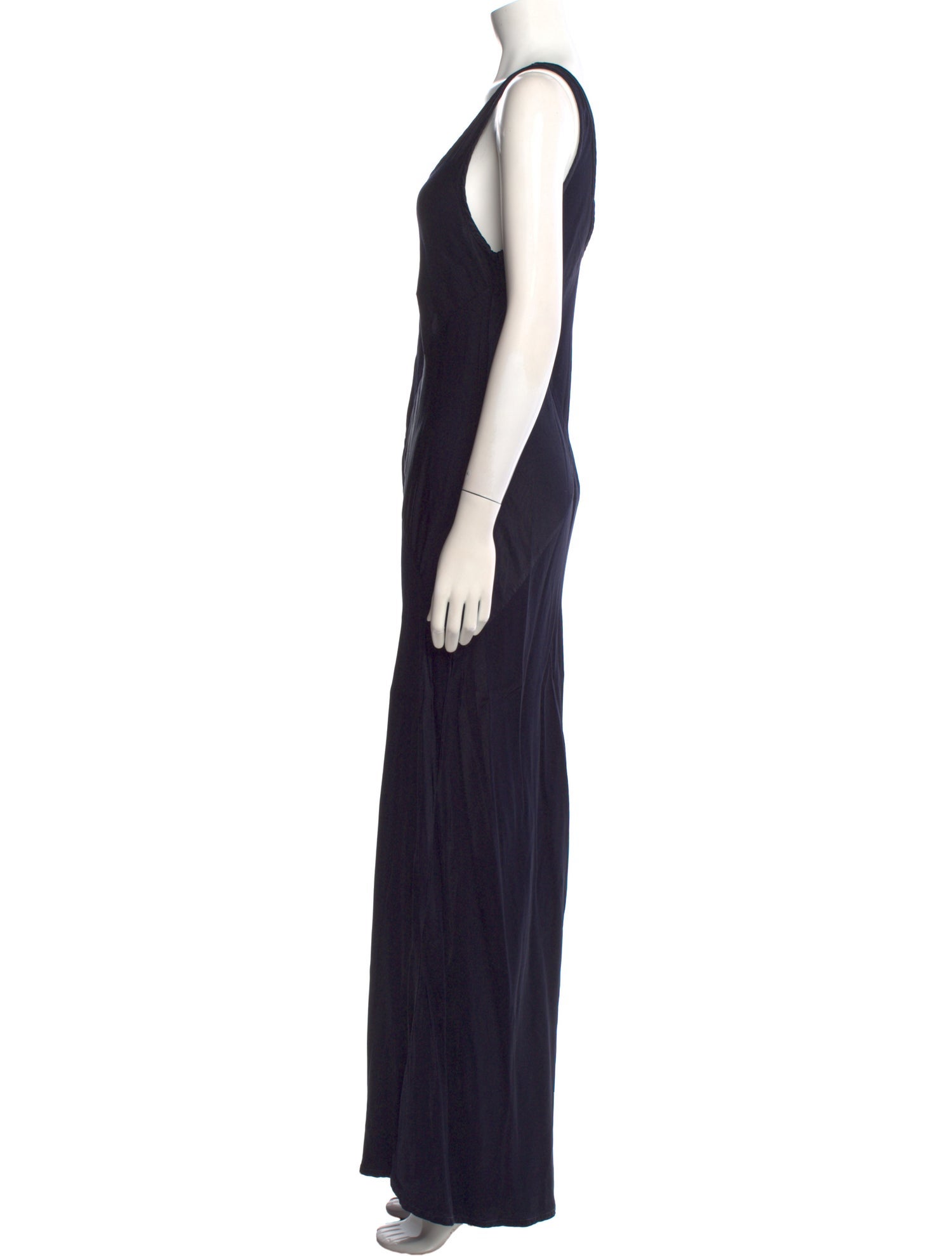 LACAUSA V-Neck Long Dress