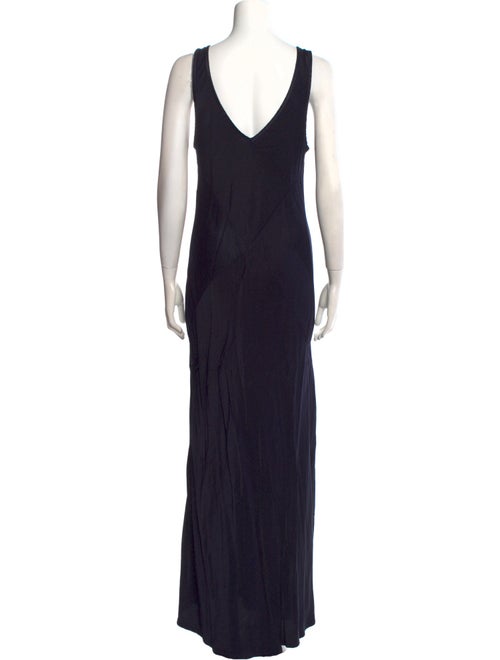 LACAUSA V-Neck Long Dress