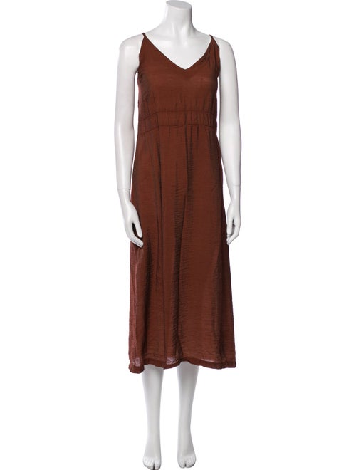 LACAUSA V-Neck Long Dress