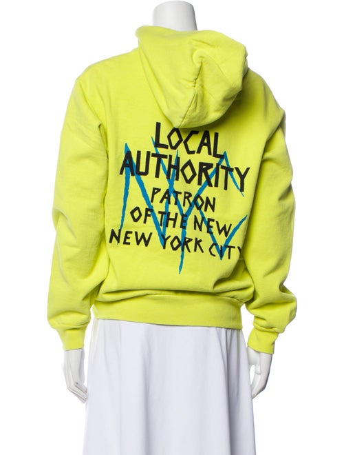 Local Authority Graphic Print Mock Neck Hoodie