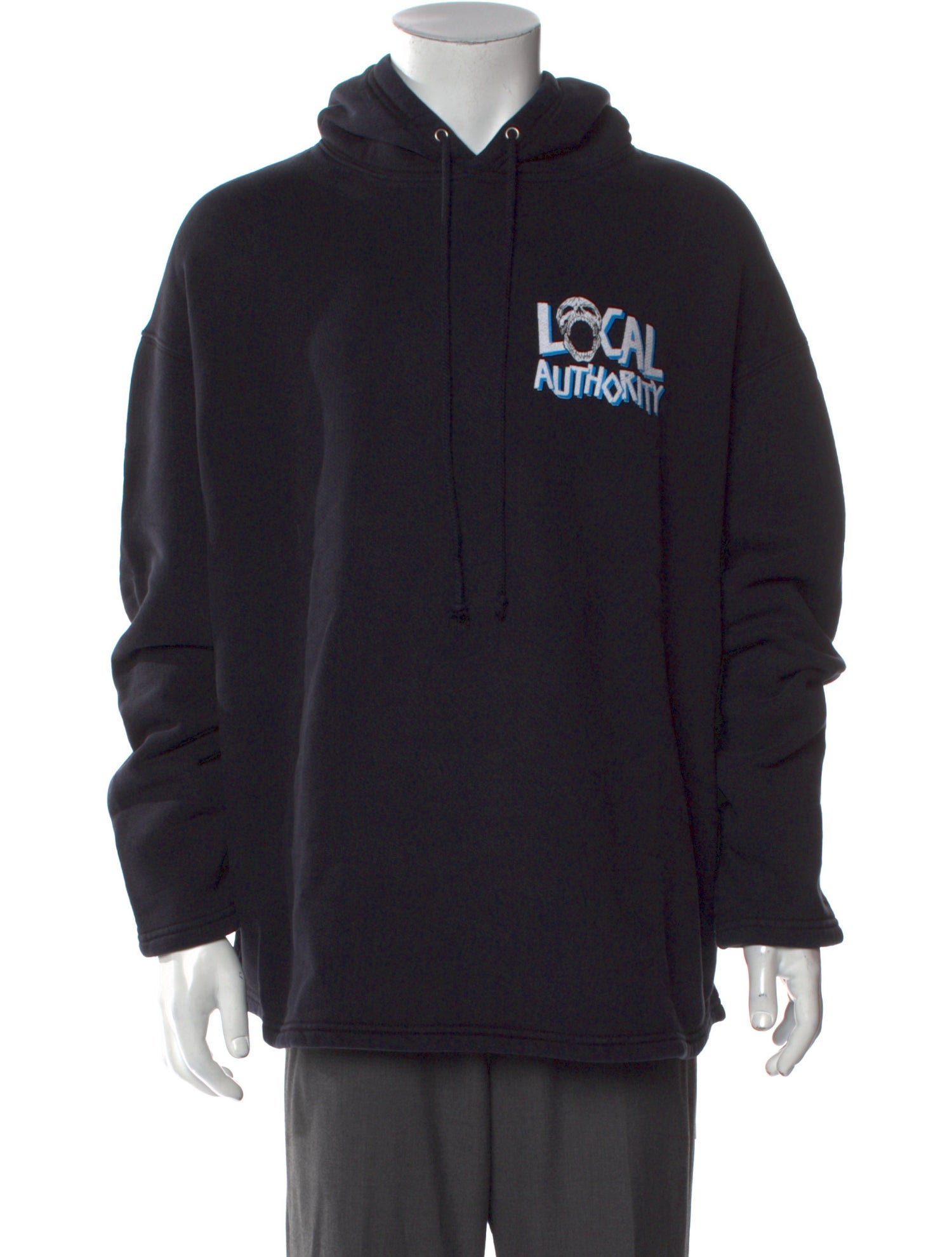 Local Authority Graphic Print Crew Neck Hoodie