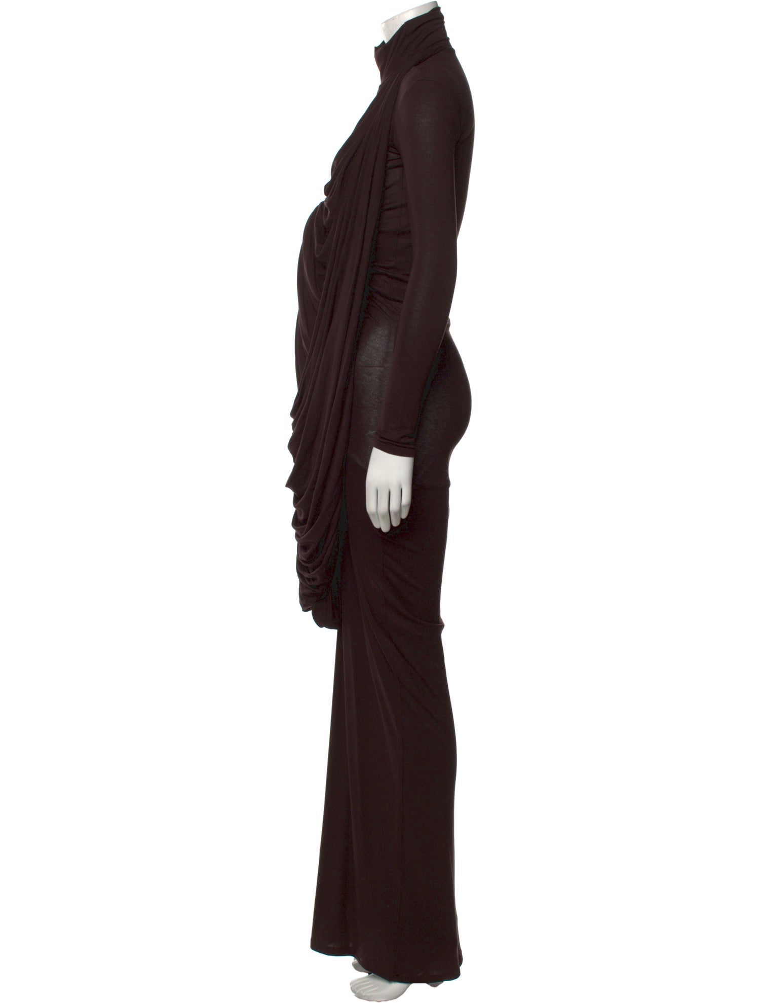 Lado Bokuchava Turtleneck Long Dress