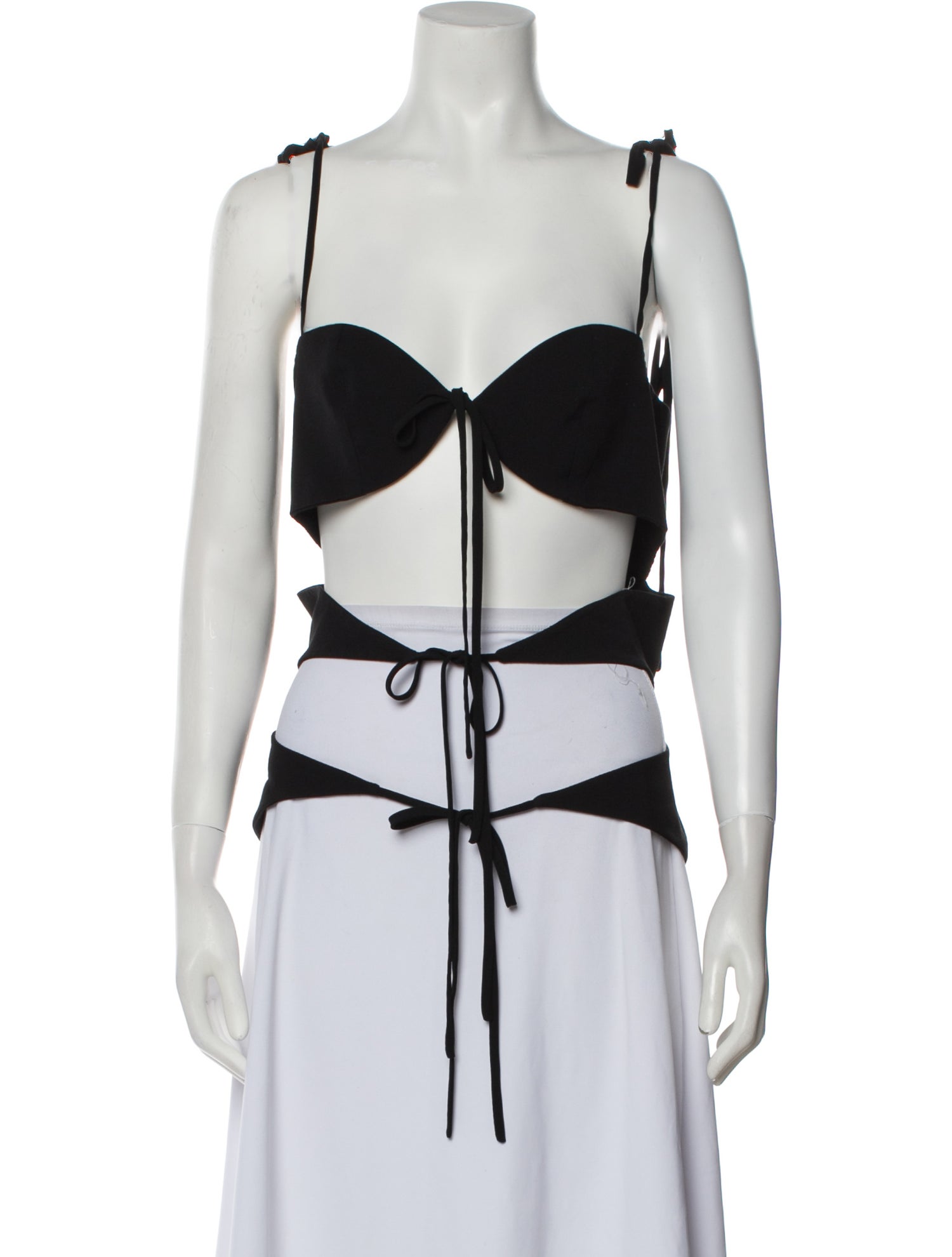 Lado Bokuchava V-Neck Sleeveless Crop Top