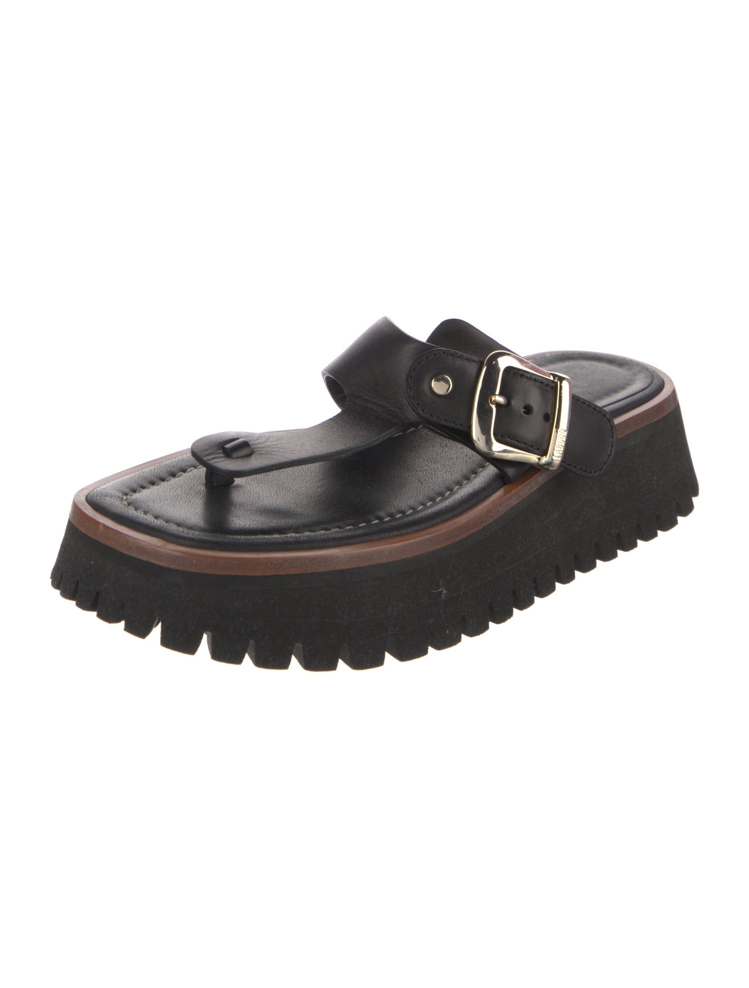 Labucq Leather Flip Flops