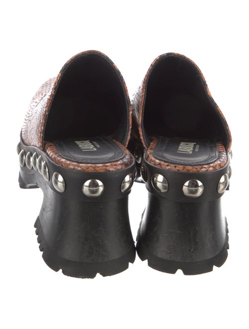 Labucq Leather Animal Print Mules