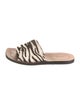 Labucq Ponyhair Animal Print Slides