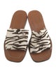 Labucq Ponyhair Animal Print Slides