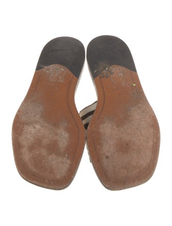 Labucq Ponyhair Animal Print Slides