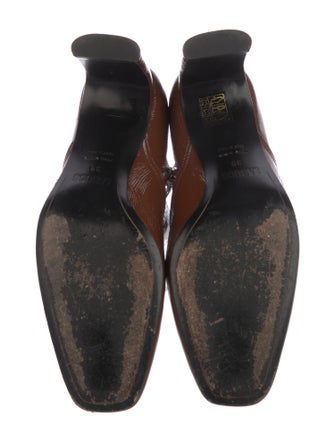 Labucq Patent Leather Ruffle Embellishment Boots