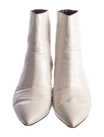 Labucq Leather Colorblock Pattern Western Boots