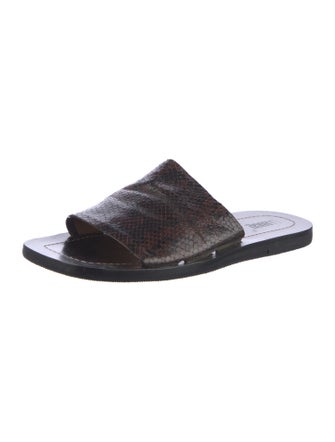 Labucq Snakeskin Slides
