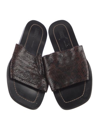 Labucq Snakeskin Slides