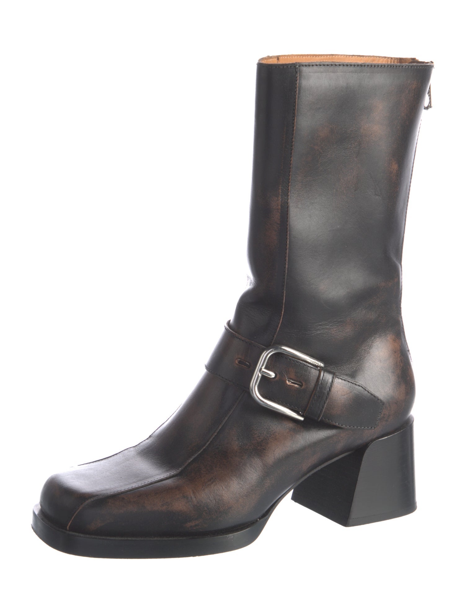 Labucq Leather Moto Boots