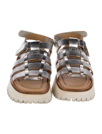 Labucq Leather Gladiator Sandals