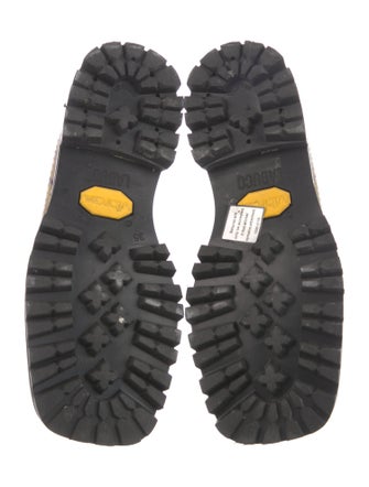 Labucq Embossed Leather Animal Print Mules