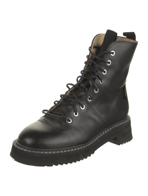 Labucq Leather Combat Boots