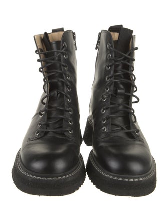 Labucq Leather Combat Boots