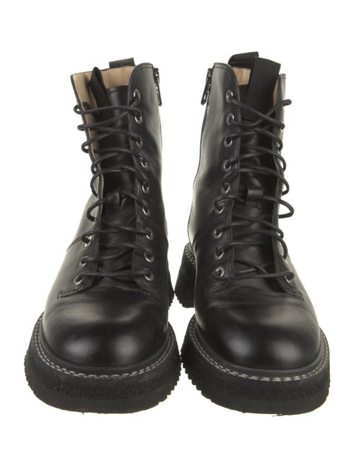 Labucq Leather Combat Boots