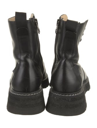 Labucq Leather Combat Boots