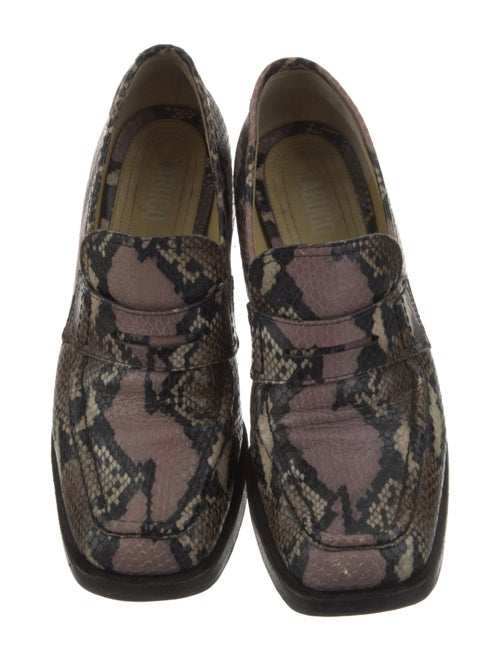 Labucq Leather Animal Print Mules