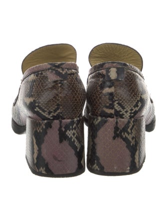 Labucq Leather Animal Print Mules