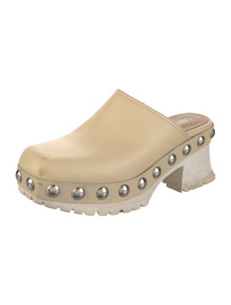 Labucq Leather Studded Accents Mules