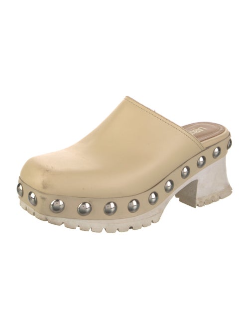 Labucq Leather Studded Accents Mules