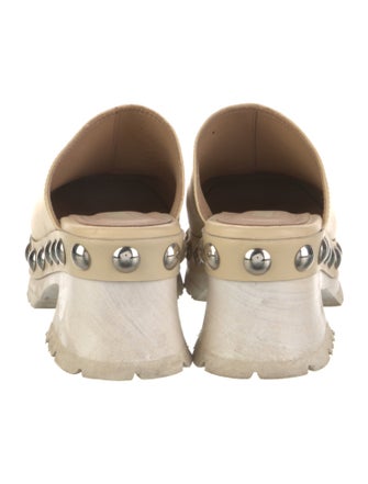 Labucq Leather Studded Accents Mules