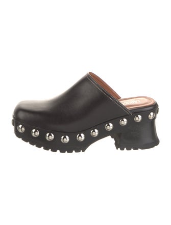 Labucq Leather Studded Accents Mules