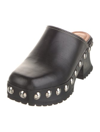 Labucq Leather Studded Accents Mules